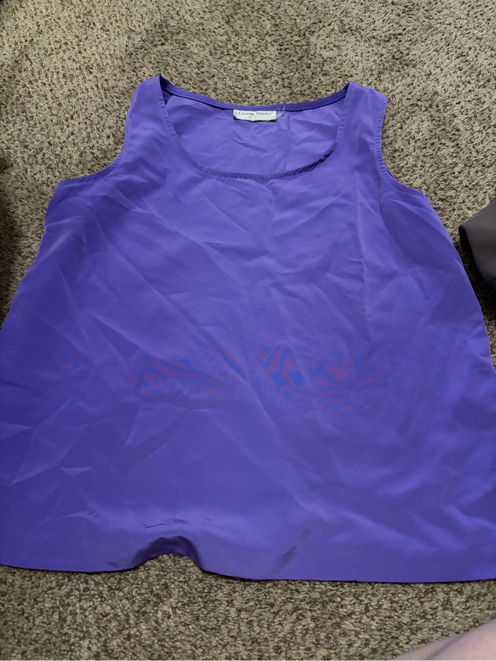Vintage Graver Studio purple tank